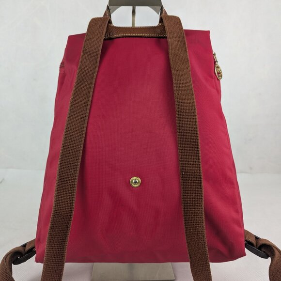 Authentic LONGCHAMP Le Pliage Nylon Foldable Backpack Pink Made in China. - Picture 2 of 14